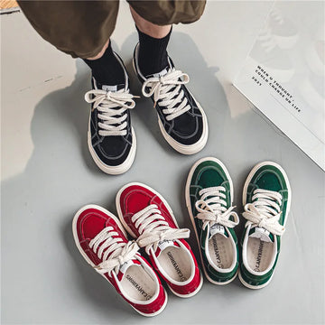 Xajzpa Men's Shoes Summer Student Versatile Comfortable Anti Slip Casual Shoes Breathable Youth Wear-resistant Solid Color Sneakers